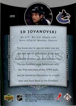 2005-06 Upper Deck Artifacts - Pewter #199 Ed Jovanovski Back