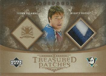 2005-06 Upper Deck Artifacts - Treasured Patches #TP-TS Teemu Selanne Front