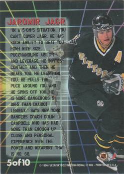 1996-97 Fleer NHL Picks - Fantasy Force #5 Jaromir Jagr Back