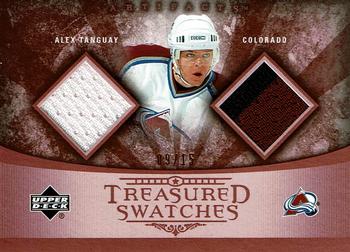 2005-06 Upper Deck Artifacts - Treasured Swatches Dual Maroon #TSD-AT Alex Tanguay Front