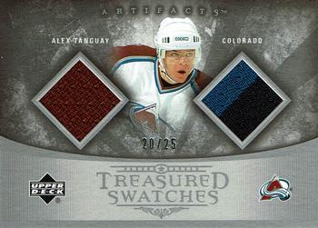 2005-06 Upper Deck Artifacts - Treasured Swatches Dual Silver #TSD-AT Alex Tanguay Front
