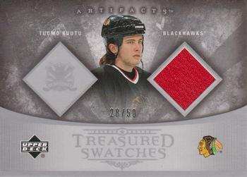 2005-06 Upper Deck Artifacts - Treasured Swatches Silver #TS-TR Tuomo Ruutu Front