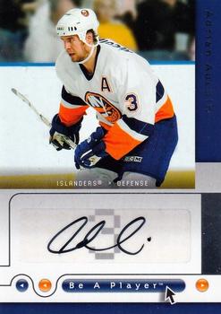 2005-06 Upper Deck Be a Player - Signatures #AA Adrian Aucoin Front