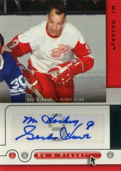2005-06 Upper Deck Be a Player - Signatures #HO Gordie Howe Front