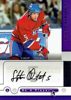 2005-06 Upper Deck Be a Player - Signatures #SQ Stephane Quintal Front