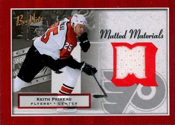 2005-06 Upper Deck Beehive - Matted Materials #MM-KP Keith Primeau Front