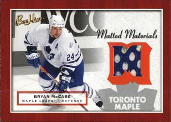 2005-06 Upper Deck Beehive - Matted Materials #MM-MC Bryan McCabe Front