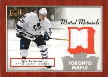 2005-06 Upper Deck Beehive - Matted Materials #MM-NA Nik Antropov Front