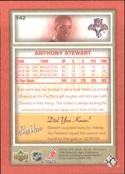 2005-06 Upper Deck Beehive - Red #142 Anthony Stewart Back