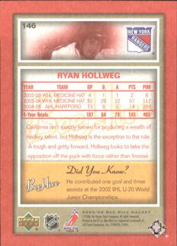 2005-06 Upper Deck Beehive - Red #146 Ryan Hollweg Back