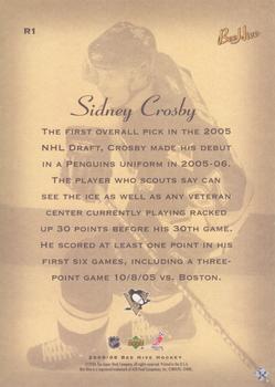 2005-06 Upper Deck Beehive - Rookie Jumbos #R1 Sidney Crosby Back
