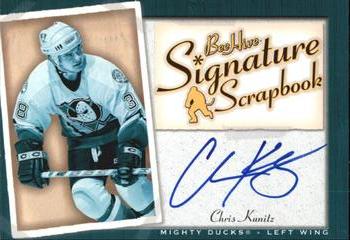 2005-06 Upper Deck Beehive - Signature Scrapbook #SS-CK Chris Kunitz Front