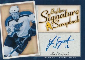 2005-06 Upper Deck Beehive - Signature Scrapbook #SS-LS Lee Stempniak Front