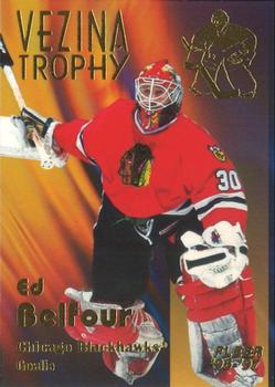 1996-97 Fleer - Vezina Trophy #1 Ed Belfour Front