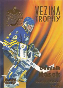 1996-97 Fleer - Vezina Trophy #4 Dominik Hasek Front