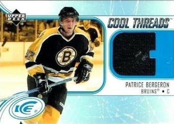 2005-06 Upper Deck Ice - Cool Threads #CT-PB Patrice Bergeron Front