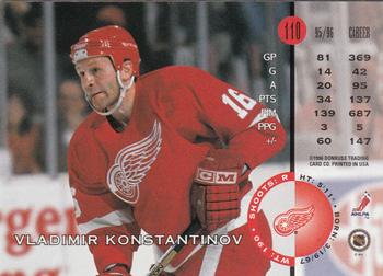 1996-97 Leaf #110 Vladimir Konstantinov Back