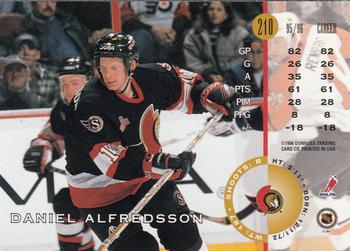 1996-97 Leaf #210 Daniel Alfredsson Back