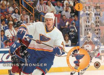 1996-97 Leaf #5 Chris Pronger Back
