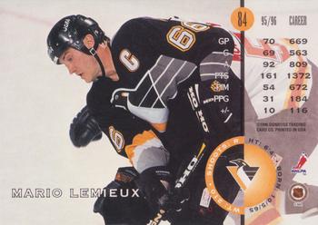 1996-97 Leaf #84 Mario Lemieux Back