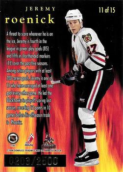 1996-97 Leaf - Fire on Ice #11 Jeremy Roenick Back