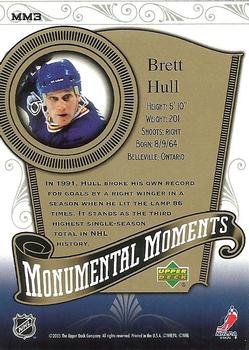 2005-06 Upper Deck MVP - Monumental Moments #MM3 Brett Hull Back