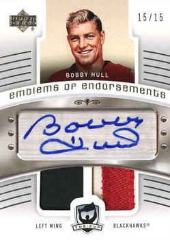 2005-06 Upper Deck The Cup - Emblems of Endorsement #EE-BH Bobby Hull Front