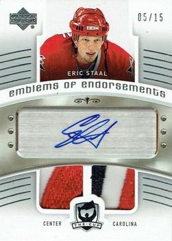 2005-06 Upper Deck The Cup - Emblems of Endorsement #EE-ES Eric Staal Front