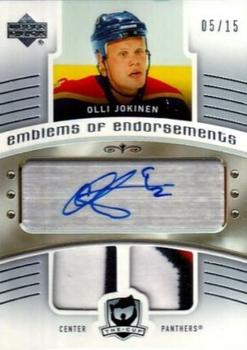 2005-06 Upper Deck The Cup - Emblems of Endorsement #EE-OJ Olli Jokinen Front