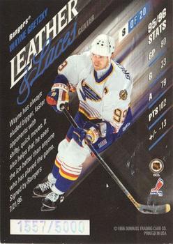 1996-97 Leaf - Leather & Laces #8 Wayne Gretzky Back