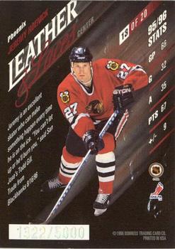 1996-97 Leaf - Leather & Laces #13 Jeremy Roenick Back