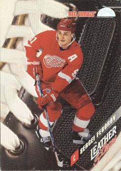 1996-97 Leaf - Leather & Laces #16 Sergei Fedorov Front