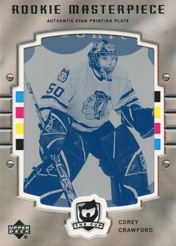 2005-06 Upper Deck The Cup - Printing Plates Artifacts Cyan #262 Corey Crawford Front