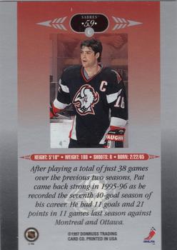 1996-97 Leaf Limited #59 Pat LaFontaine Back