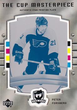 2005-06 Upper Deck The Cup - Printing Plates Cyan #74 Peter Forsberg Front