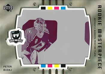 2005-06 Upper Deck The Cup - Printing Plates Rookie Update Magenta #205 Peter Budaj / Tomas Vokoun Front