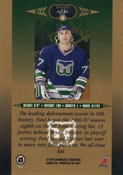 1996-97 Leaf Limited - Gold #18 Paul Coffey Back