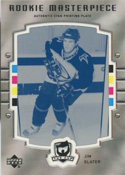 2005-06 Upper Deck The Cup - Printing Plates Upper Deck MVP Cyan #428 Jim Slater Front
