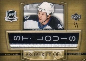 2005-06 Upper Deck The Cup - Property of #PO-SL Martin St. Louis Front