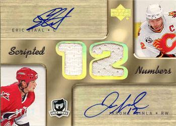 2005-06 Upper Deck The Cup - Scripted Numbers #SN-SI Eric Staal / Jarome Iginla Front