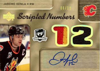 2005-06 Upper Deck The Cup - Scripted Numbers Dual #DSN-IN Jarome Iginla / Rick Nash Front