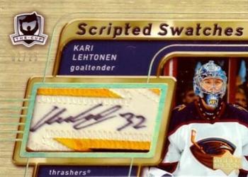 2005-06 Upper Deck The Cup - Scripted Swatches #SS-KL Kari Lehtonen Front