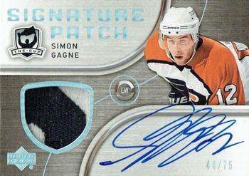 2005-06 Upper Deck The Cup - Signature Patches #SP-SG Simon Gagne Front