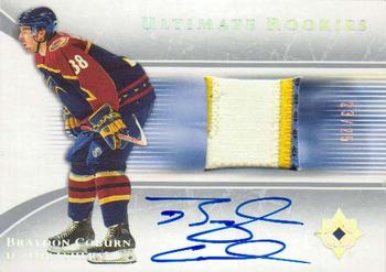 2005-06 Upper Deck Ultimate Collection - Autographed Patches #102 Braydon Coburn Front