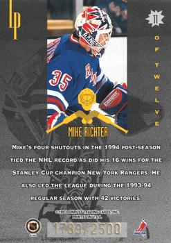 1996-97 Leaf Preferred - Masked Marauders #11 Mike Richter Back