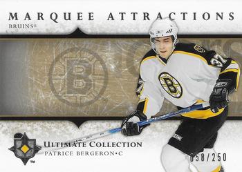 2005-06 Upper Deck Ultimate Collection - Marquee Attractions #MA7 Patrice Bergeron Front