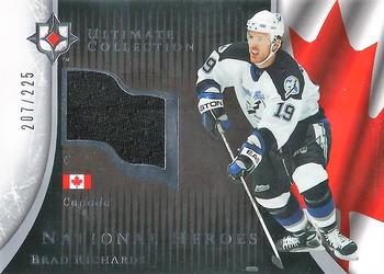 2005-06 Upper Deck Ultimate Collection - National Heroes Jerseys #NHJ-RI Brad Richards Front