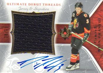 2005-06 Upper Deck Ultimate Collection - Ultimate Debut Threads Jerseys Autographs #DAJ-DP Dion Phaneuf Front