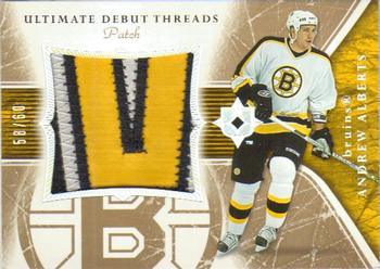 2005-06 Upper Deck Ultimate Collection - Ultimate Debut Threads Patches #DTP-AA Andrew Alberts Front