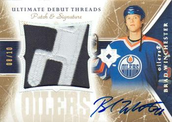2005-06 Upper Deck Ultimate Collection - Ultimate Debut Threads Patches Autographs #DAP-BW Brad Winchester Front